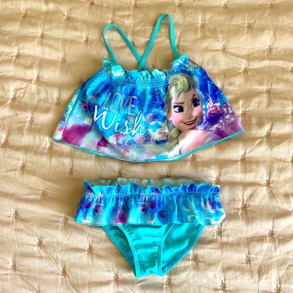 Disney Frozen two piece bathing suit
